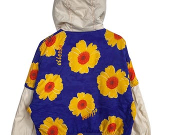 Vintage Ellesse Floral Ski Jacket - Etsy