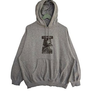 Vintage Bob Marley Hoodie/Suze 4L/Gray Colour/Pullover/Long Sleeve/Streetwear