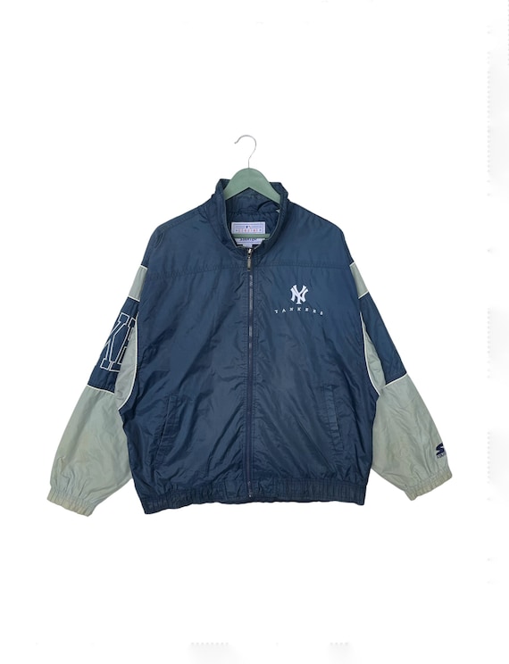 Vintage 90s New York Yankees Windbreaker Jacket/S… - image 1