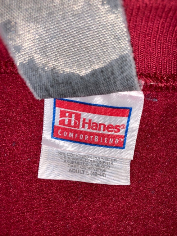 Vintage 90s Hanes Native Patches Sweatshirt/size L/maroon - Etsy