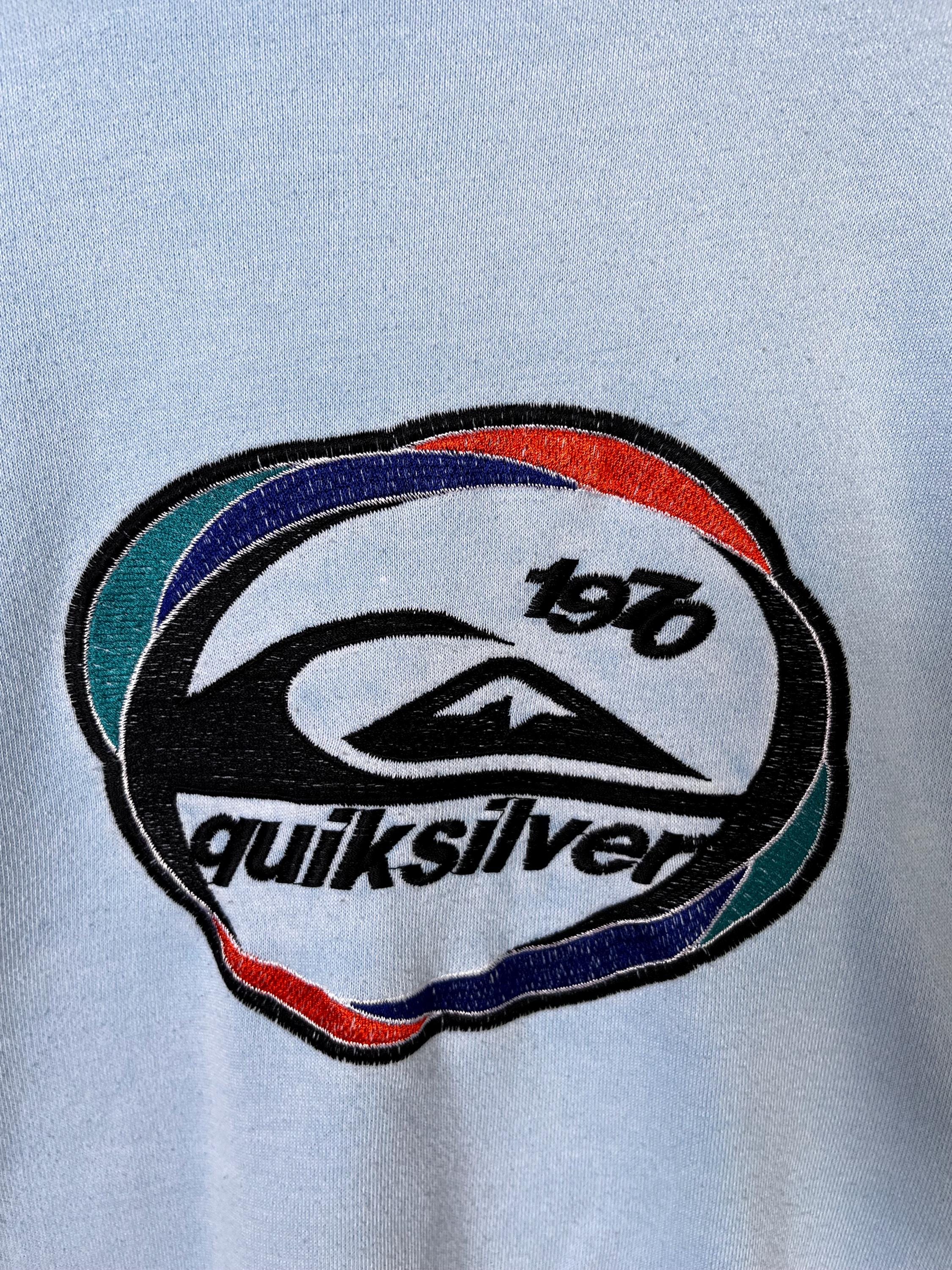 古着　Quicksilver VINTAGE 90s Quiksilver 1/3 Zip Fleece Jacket Graphic Print