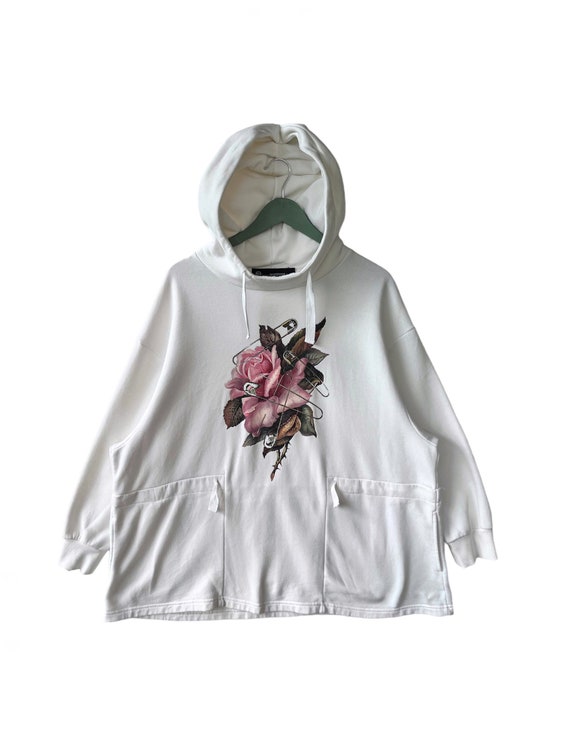 Gu X Undercover Oversized Hoodie/size Xl/white Color Gu X Undercover Oversized Hoodie/size Xl/white Color