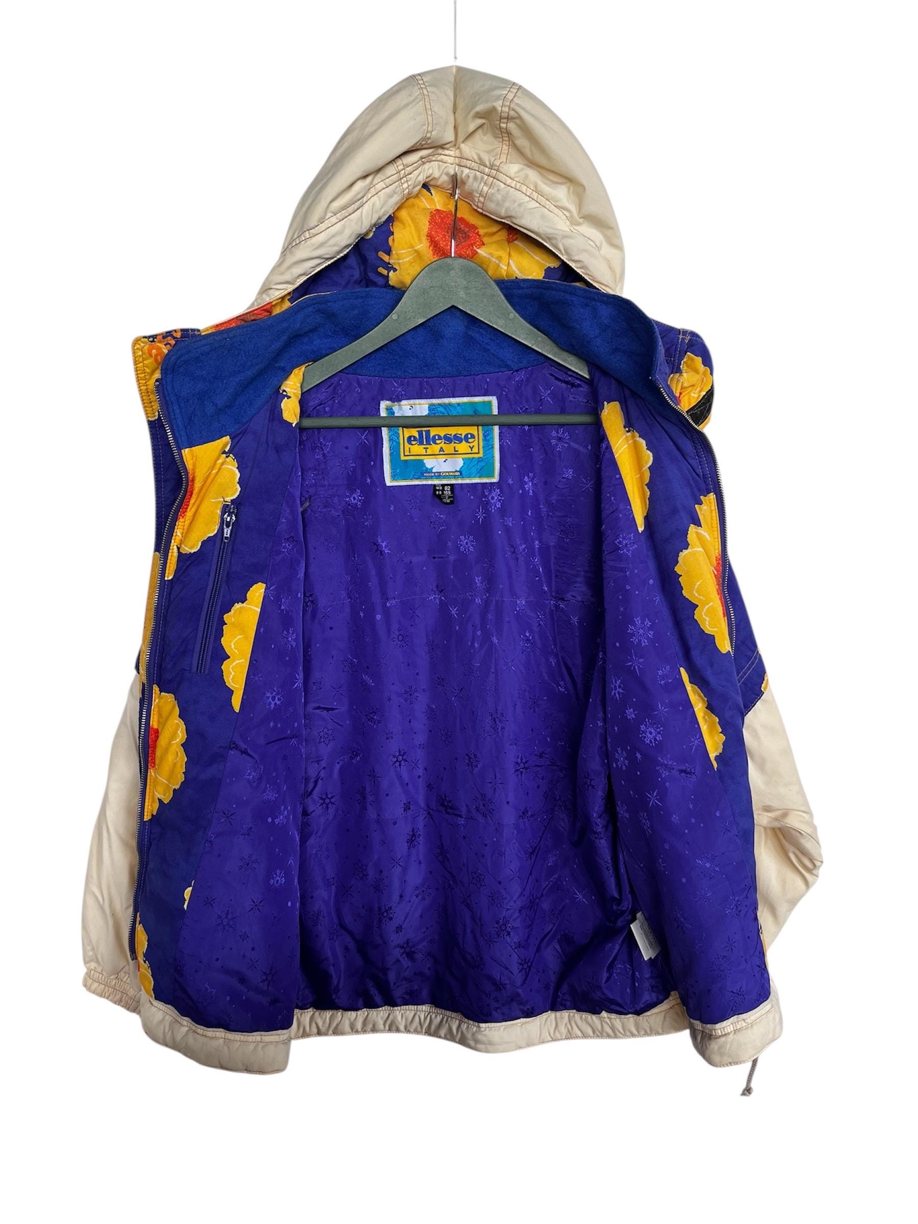 Vintage Ellesse Floral Ski Jacket - Etsy