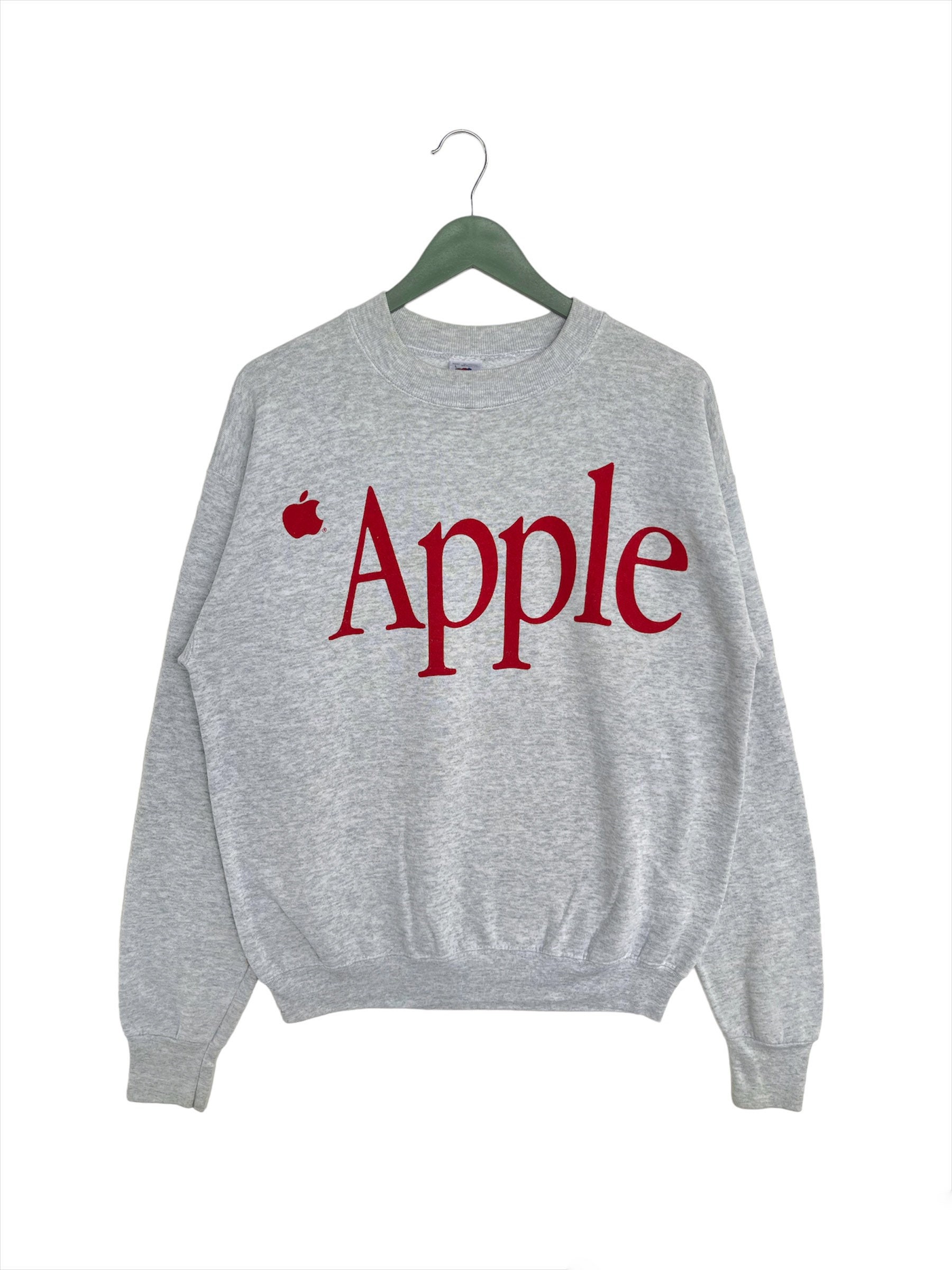 Vintage 90s Apple Computer Logo Sweatshirt/size L/grey Vintage 90s Apple Computer Logo Sweatshirt/size L/grey