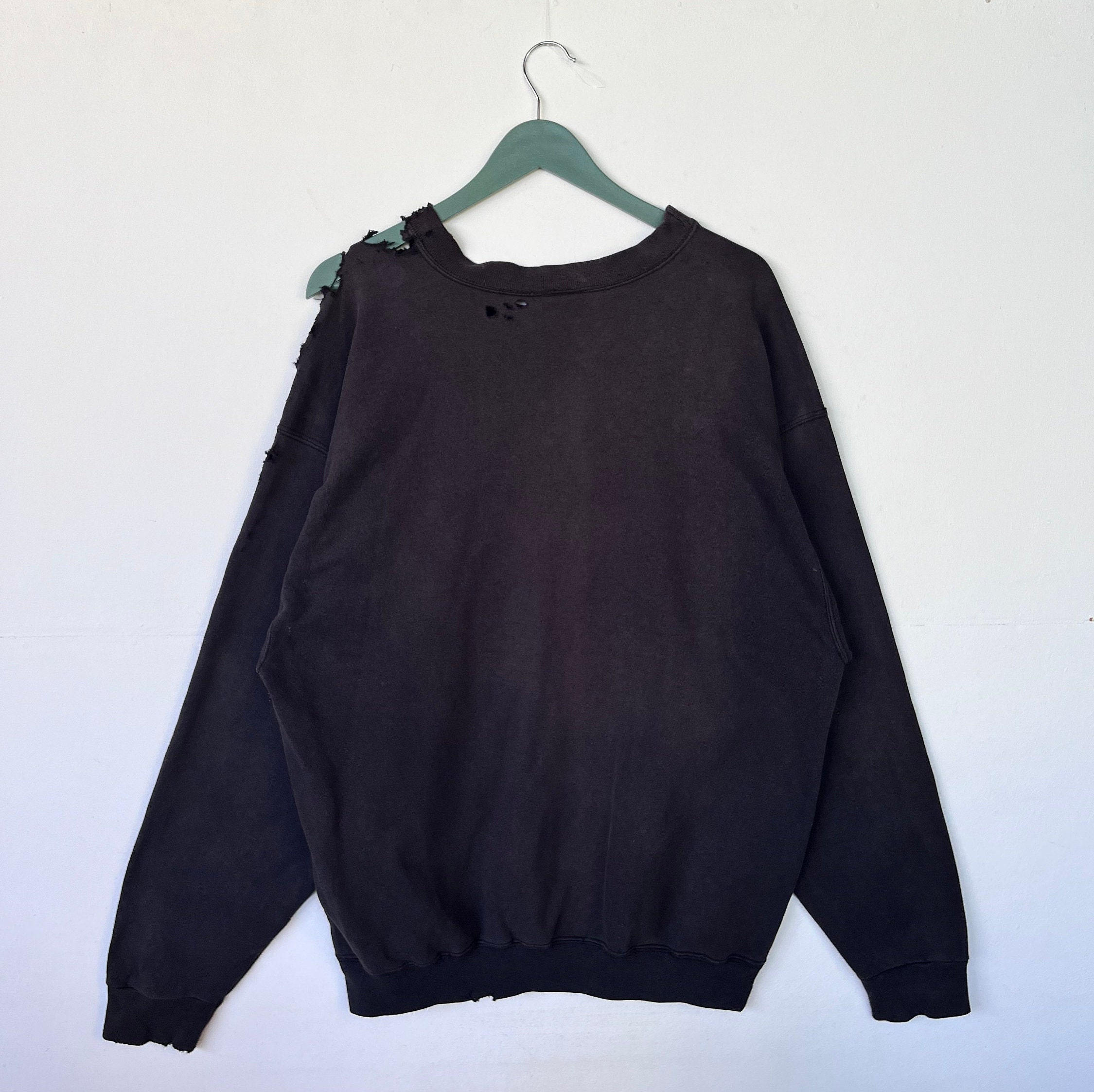 Vintage 90s Nike Bootleg Crewneck Sweatshirt Leather Swoosh