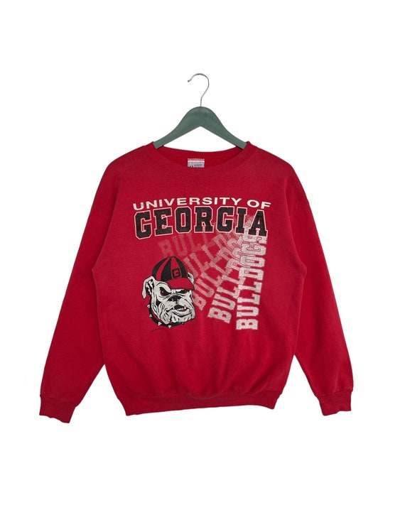 Vintage 90s University Of Georgia Bulldog Sweatsh… - image 1