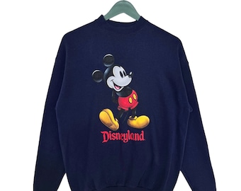 Sudadera vintage de Mickey Mouse Disneyland de los años 90/Talla M/Hecha en EE. UU./Disney/Dibujos animados/