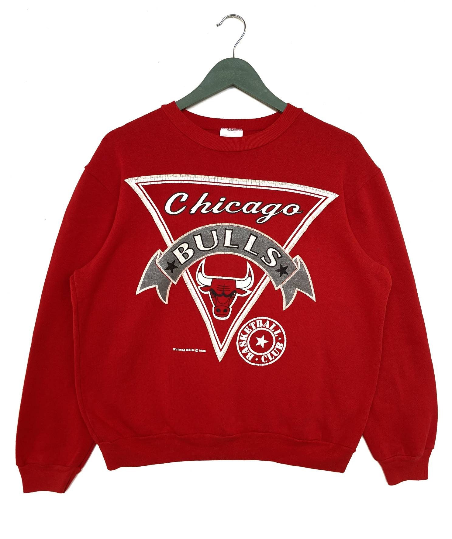 NBA Chicago Bulls Embroidered 90s NIKE Sweatshirt USA Made (L