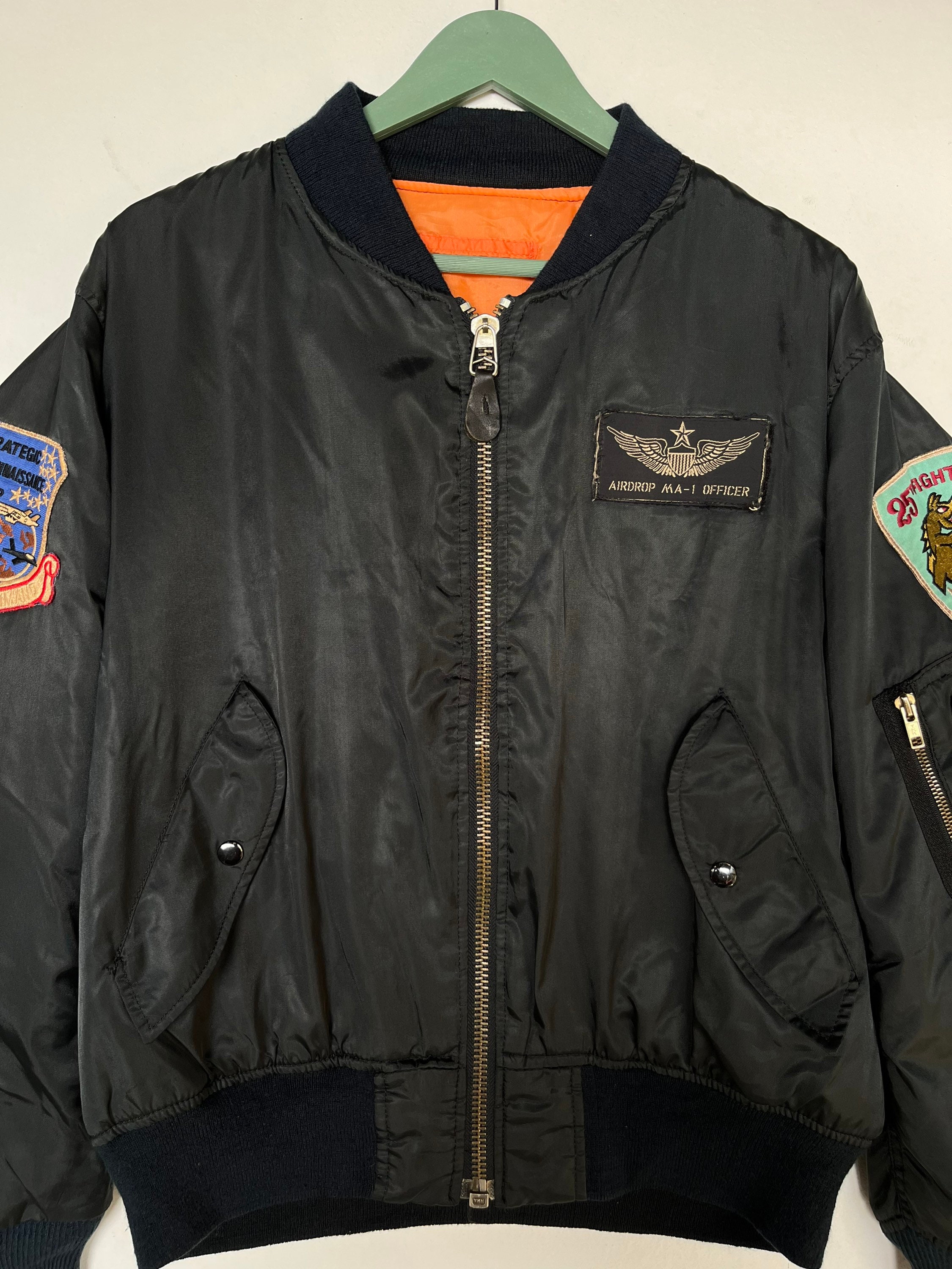 Vintage Reversible Airdrop MA-1 Officer Bomber Jacket/size M