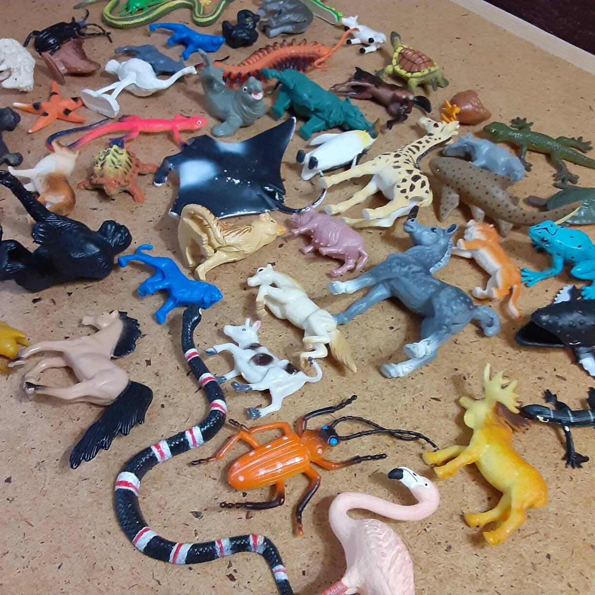 50 small plastic animals for crafting projects mini farm Etsy