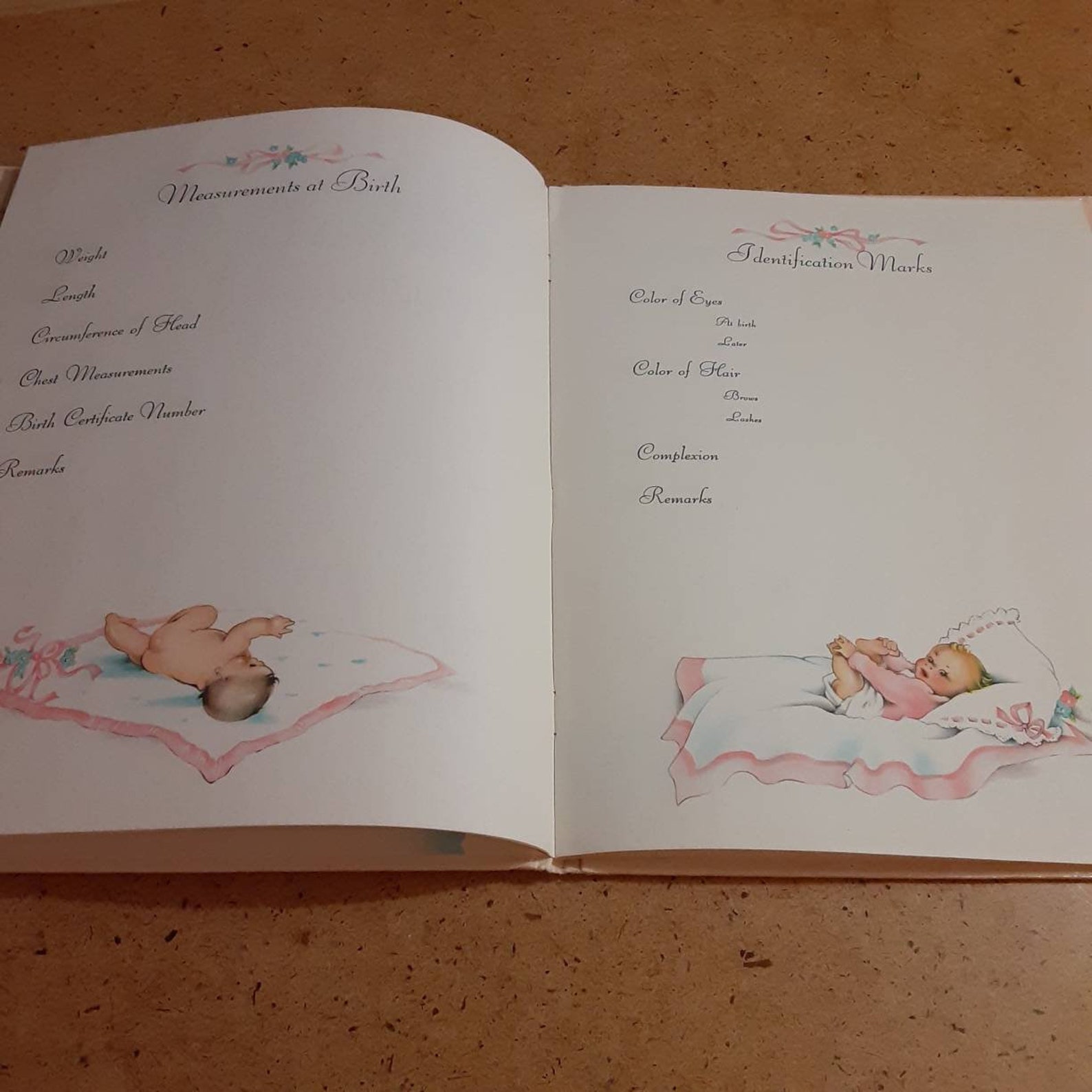 Vintage baby book for girl or boy 1960s unused hardcover baby Etsy