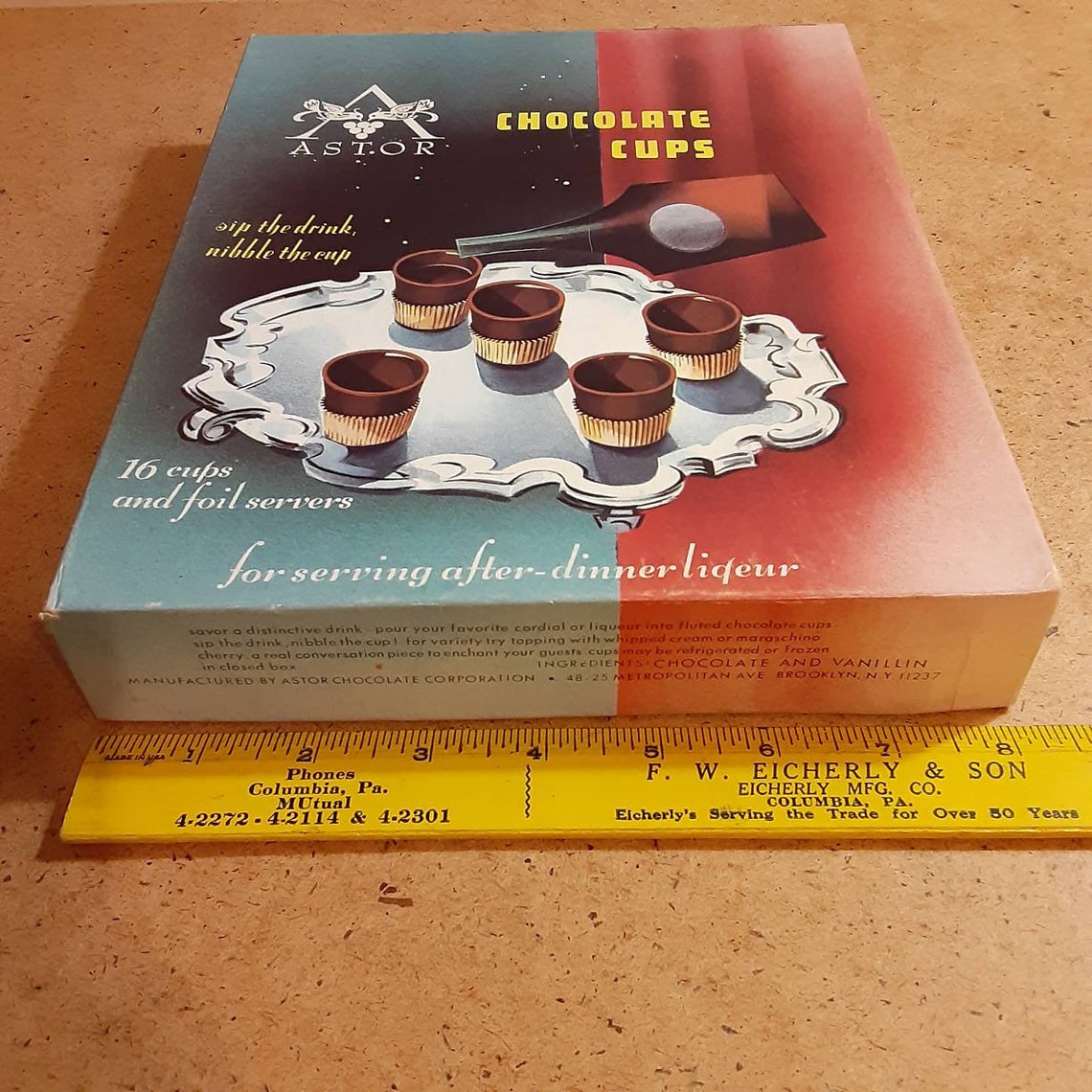 Vintage Astor Chocolate Liqueur Cups Box Vintage Box of Etsy