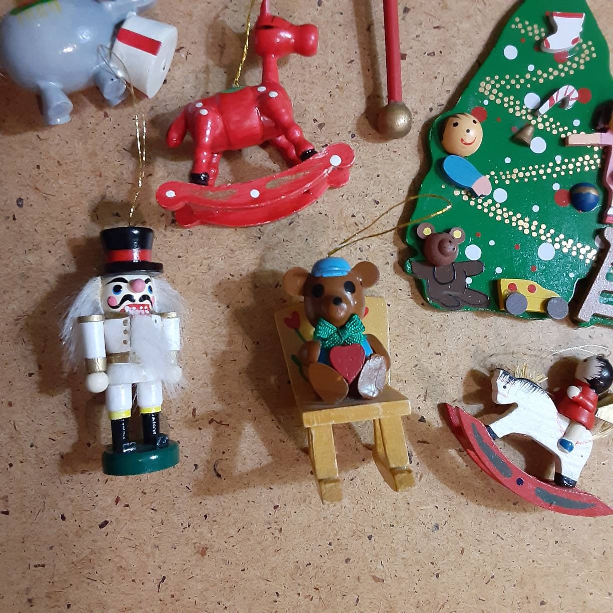 15 painted wooden Christmas ornaments traditional German Etsy