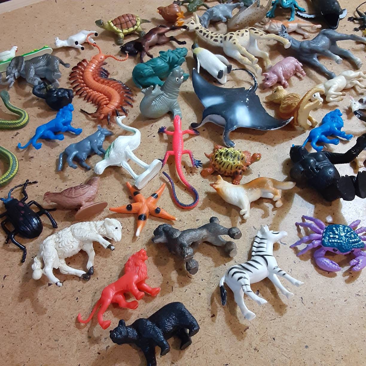 50 small plastic animals for crafting projects mini farm Etsy