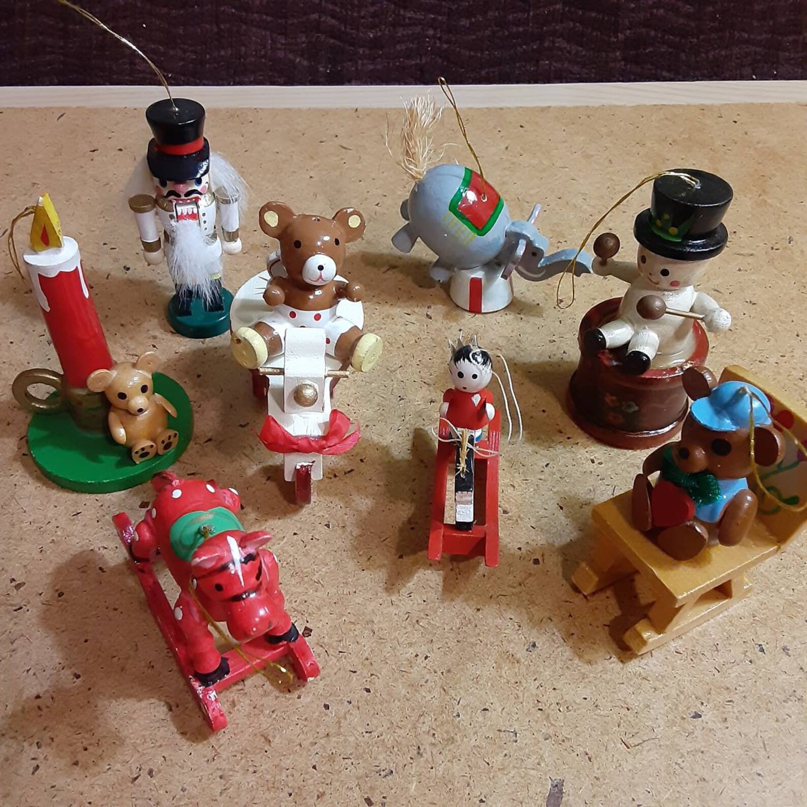 15 painted wooden Christmas ornaments traditional German Etsy