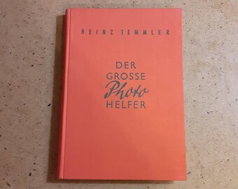 1954 art photography book 'Der Grosse Photo Helfer', b&w and color photos by midcentury German artists photographers, German language book