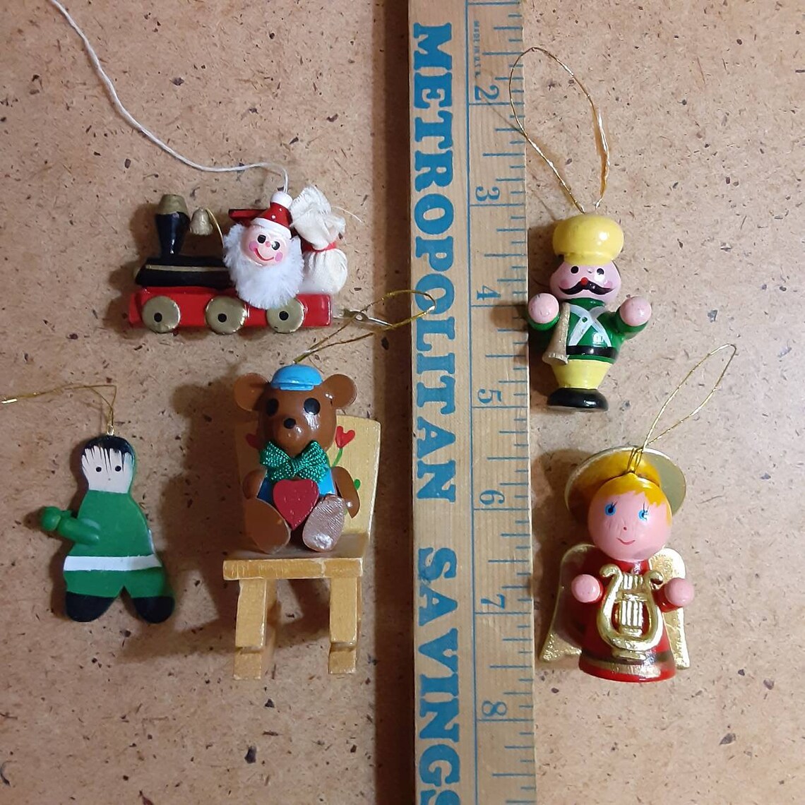 15 painted wooden Christmas ornaments traditional German  Etsy