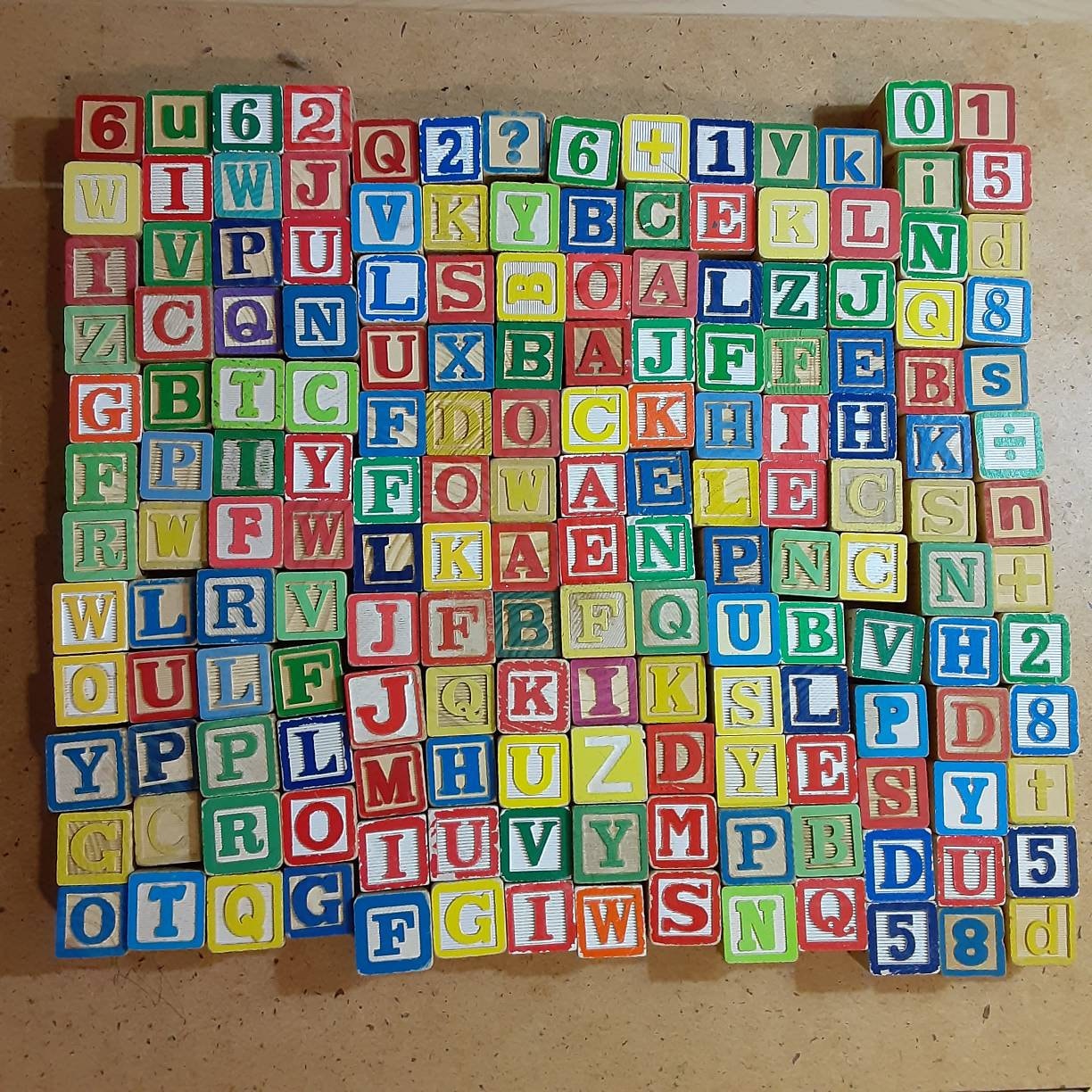 170 mostly vintage wooden alphabet and number blocks for | Etsy