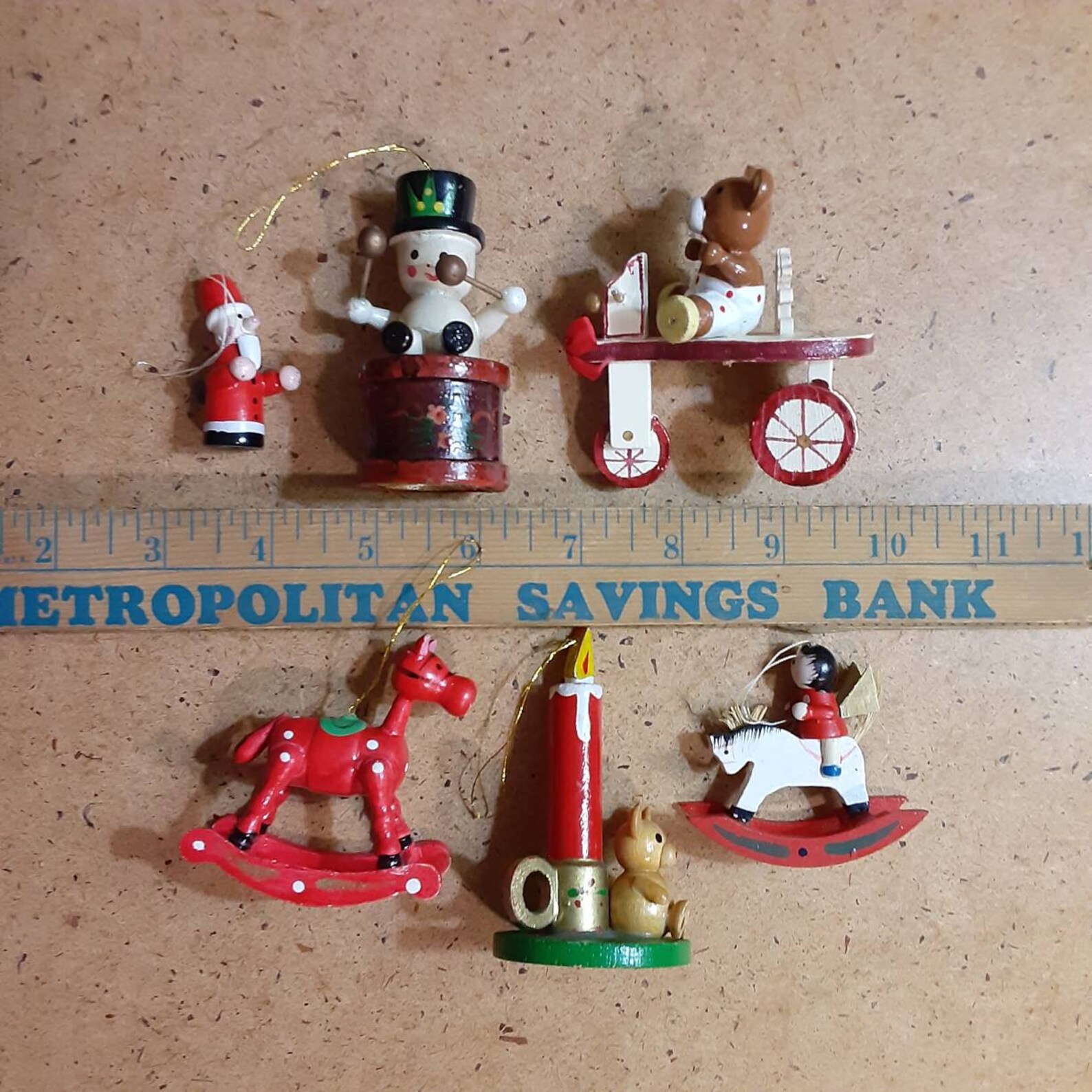 15 painted wooden Christmas ornaments traditional German  Etsy