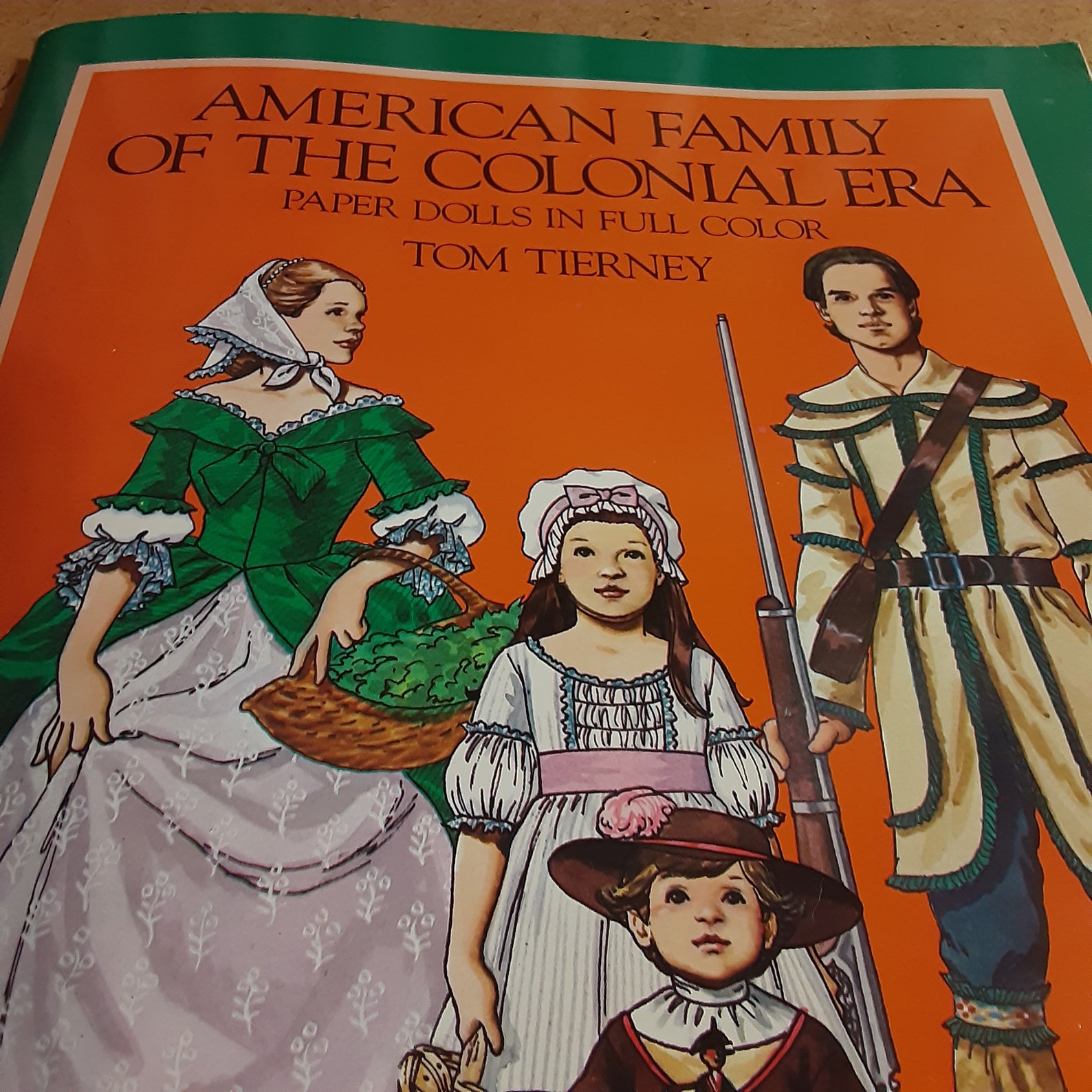 Vintage Paper Doll Book 1983 American Family of the Colonial Etsy