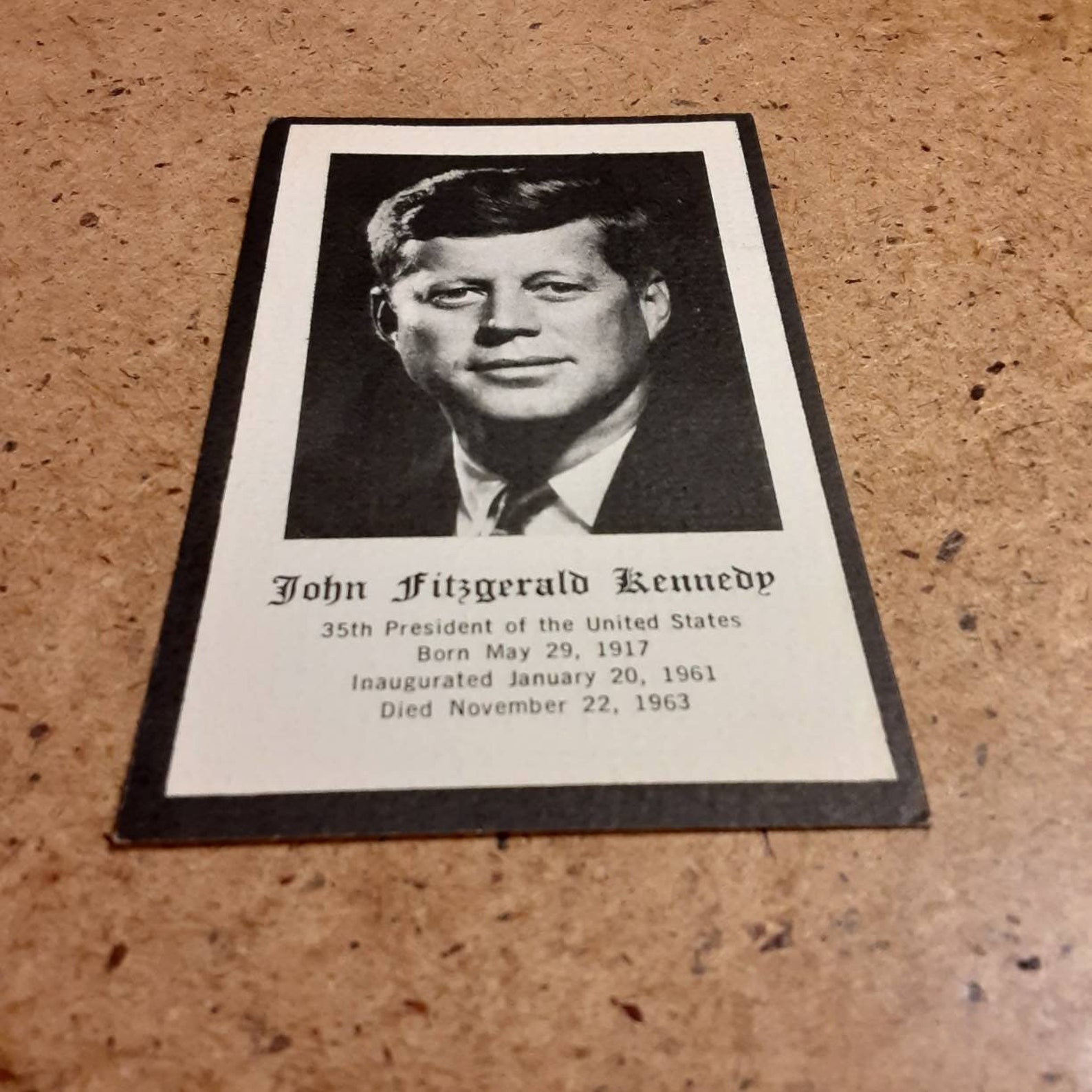 John F Kennedy Funeral Catholic Mass Card 1963 Vintage Etsy