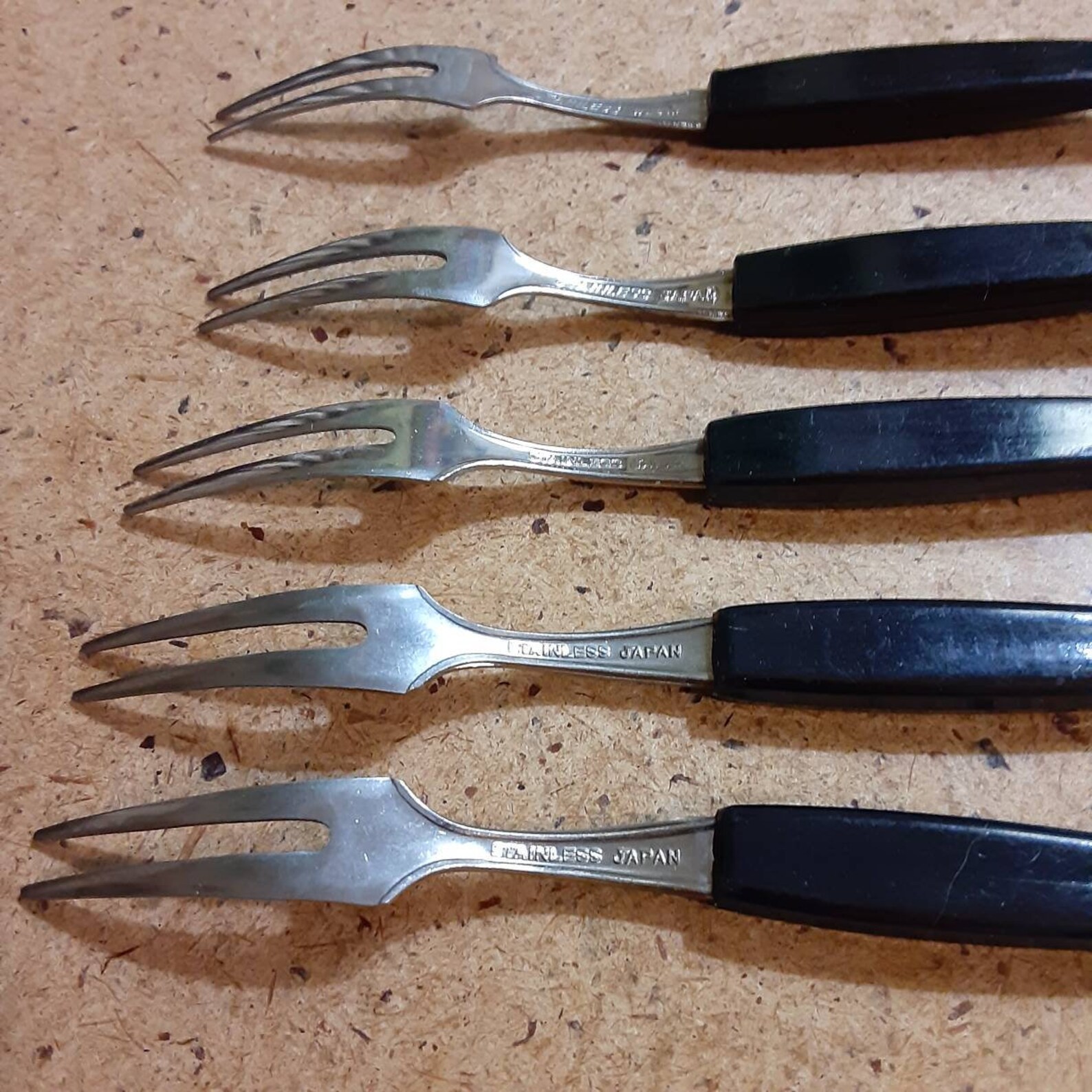 12 small appetizer forks stainless steel hors d'oeuvres Etsy