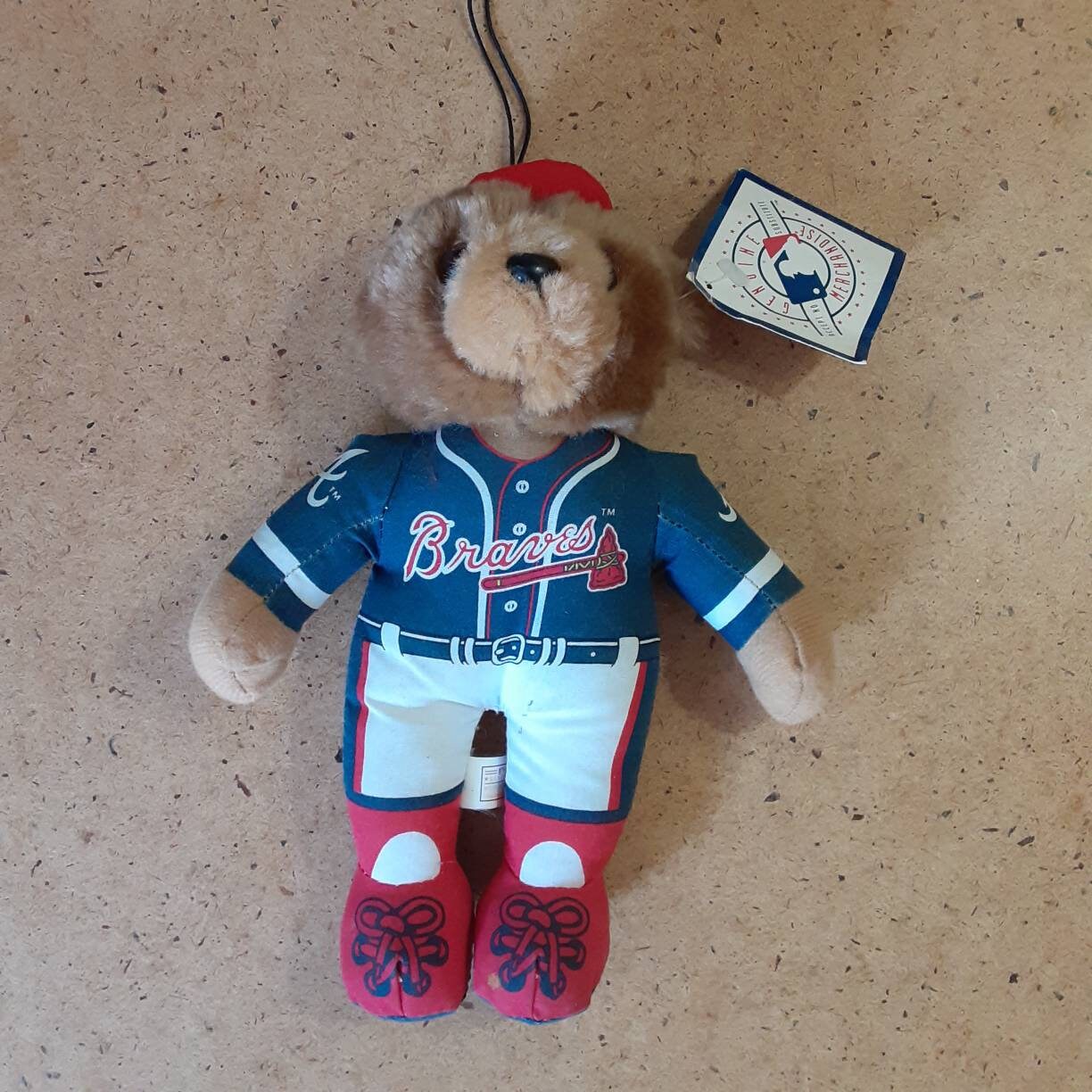 Vintage Atlanta Braves Teddy Bear With Genuine Merchandise MLB 