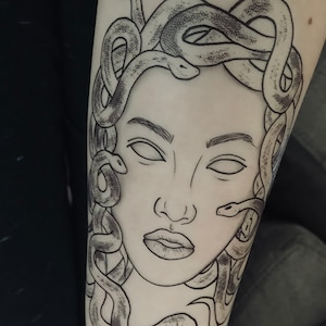 Medusa - Realistic Temporary Tattoos