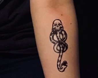 Dark Mark / Death Eater Temporary Tattoo