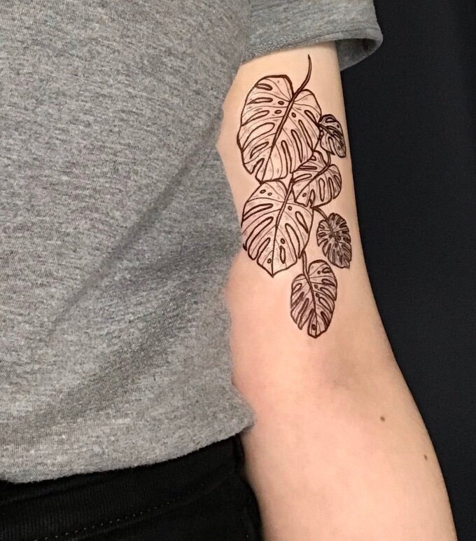 Palm Leaf Tattoo - Etsy Palm Leaf Tattoo - Etsy