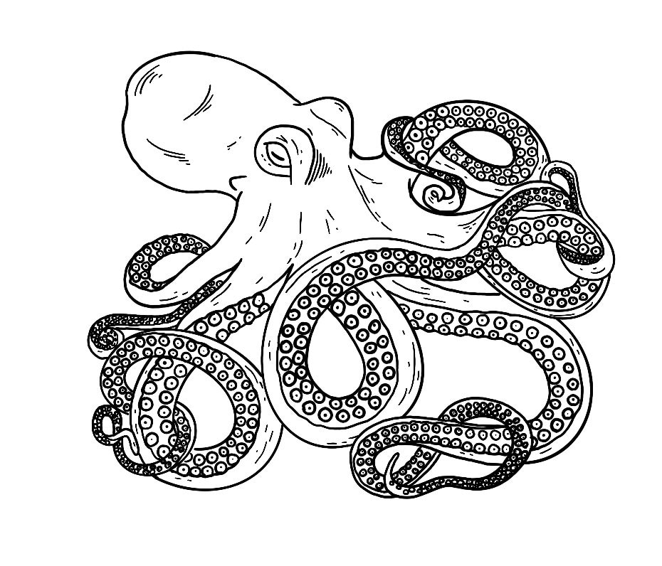 Octopus Temporary Tattoo | Etsy