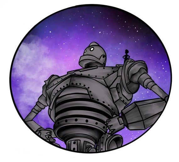 Iron Giant Temporary Tattoo Etsy