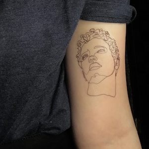 Statue Temporary Tattoo
