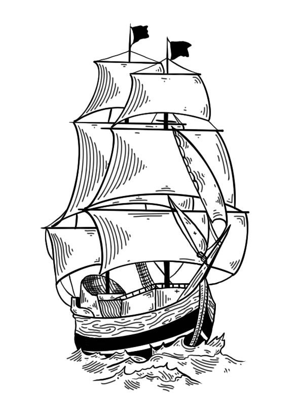 Ship Temporary Tattoo - Etsy