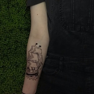 Ship Temporary Tattoo