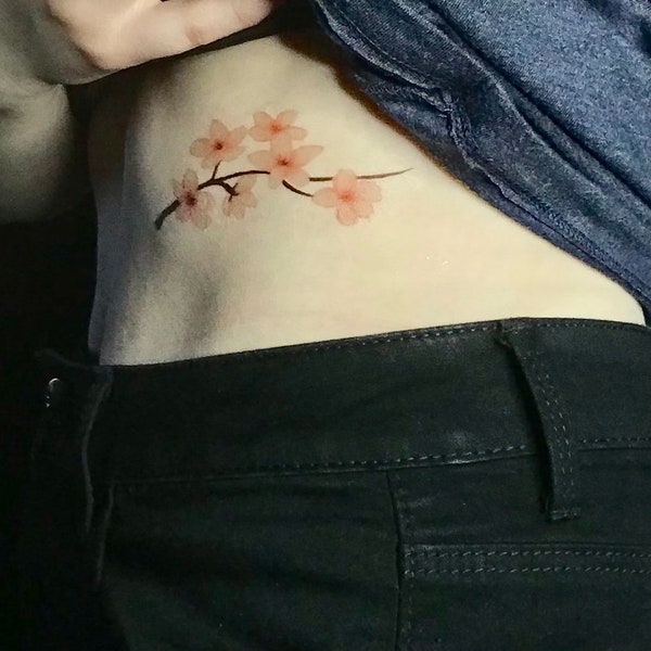 Cherry Blossom Branch - Temporary Tattoo