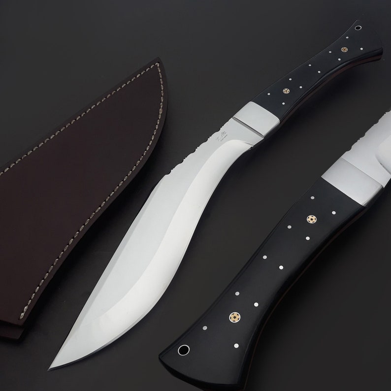 Kukri Knife, traditional Forged custom made Long hunter knife, b