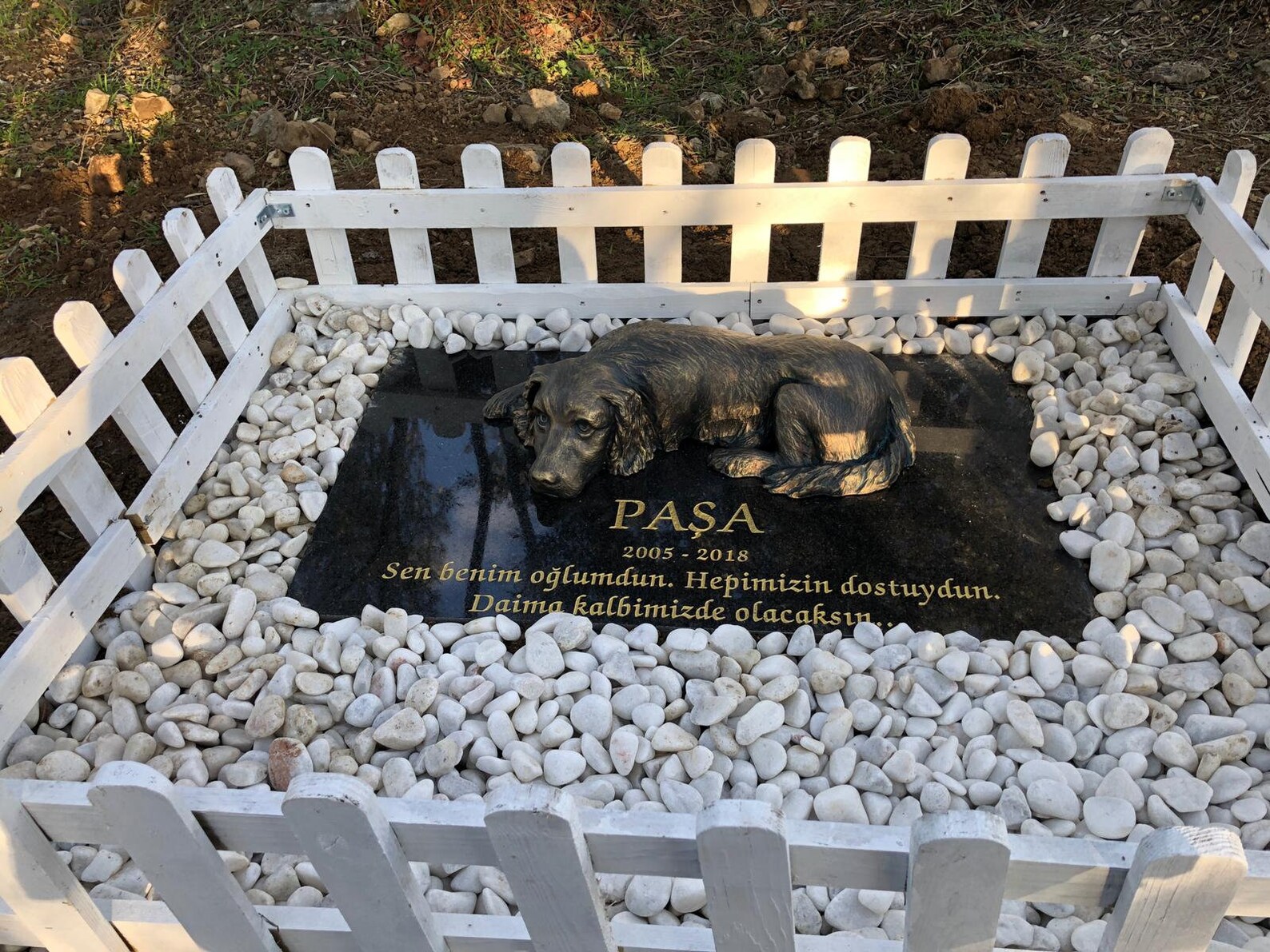 Pet's grave Etsy