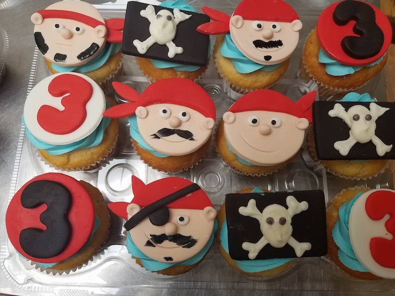 Pirate Inspired Cupcake Toppers
