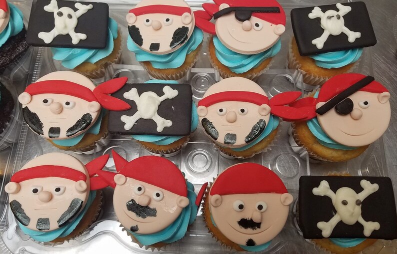 Pirate Inspired Cupcake Toppers