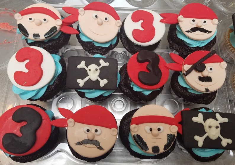 Pirate Inspired Cupcake Toppers