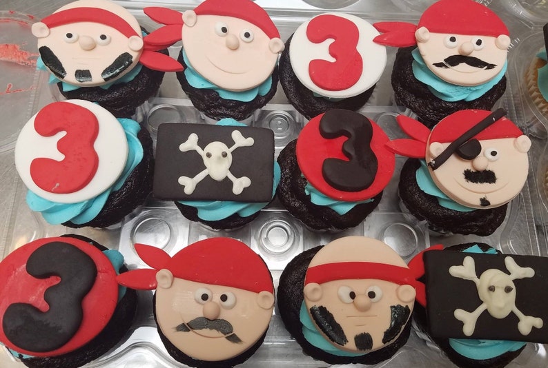 Pirate Inspired Cupcake Toppers