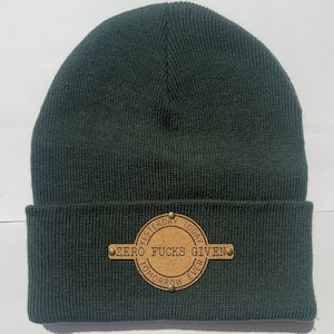 Cero folla gorro dado / Adulto/Adolescente / Invierno/Gorro de otoño / Moda de invierno / Gorro unisex / Gorro slouchy /Cuero vegano / Sombrero divertido/