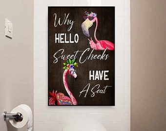 Flamingo Toilet Etsy