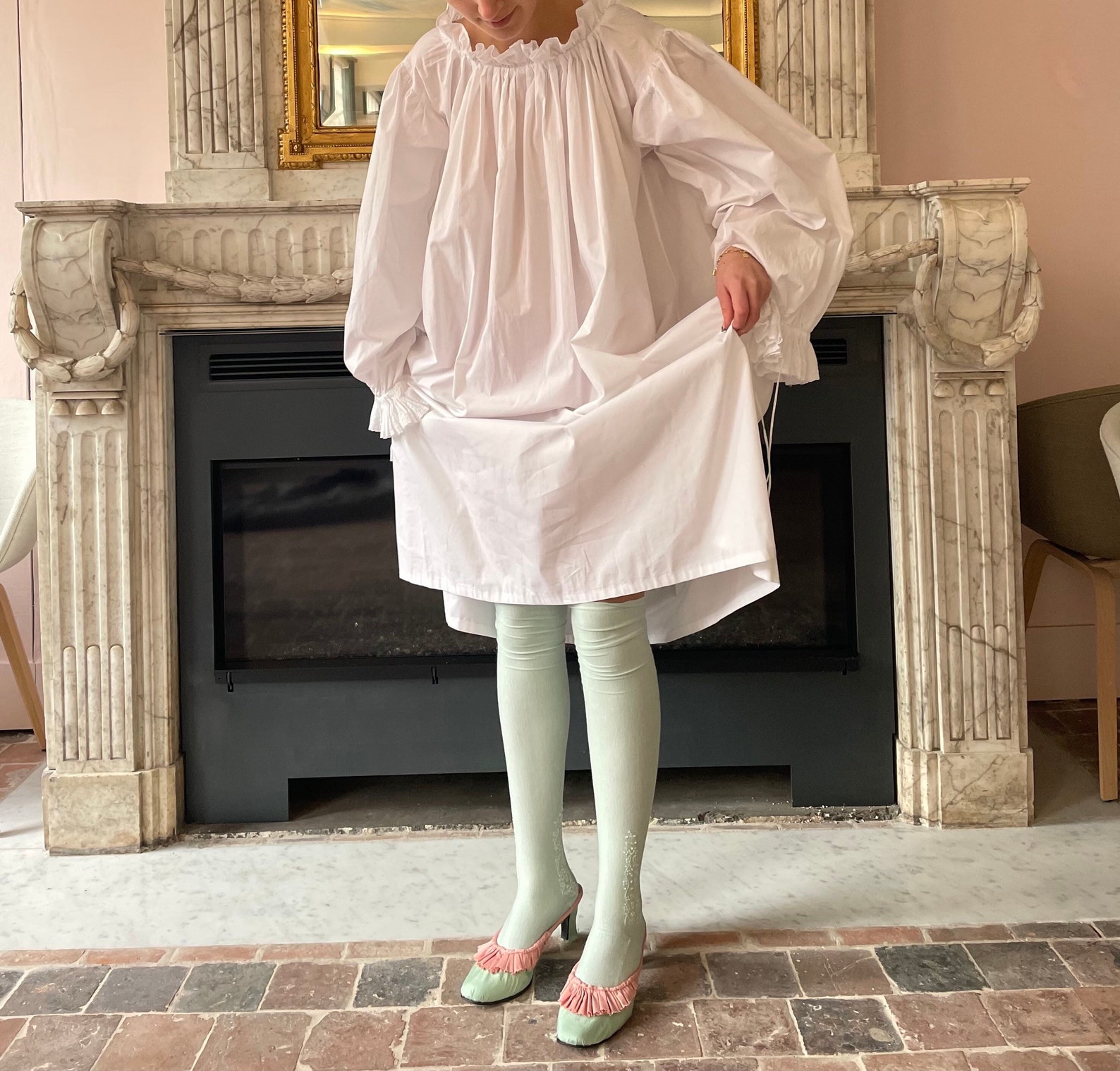 18th Chemise, Rococo/baroque Shift, White Chemise - Etsy