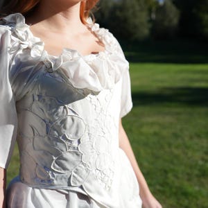 18.Jahre Chemise, Rokoko/Barock Unterkleid, leichte weiße Chemise, Sommerkleid