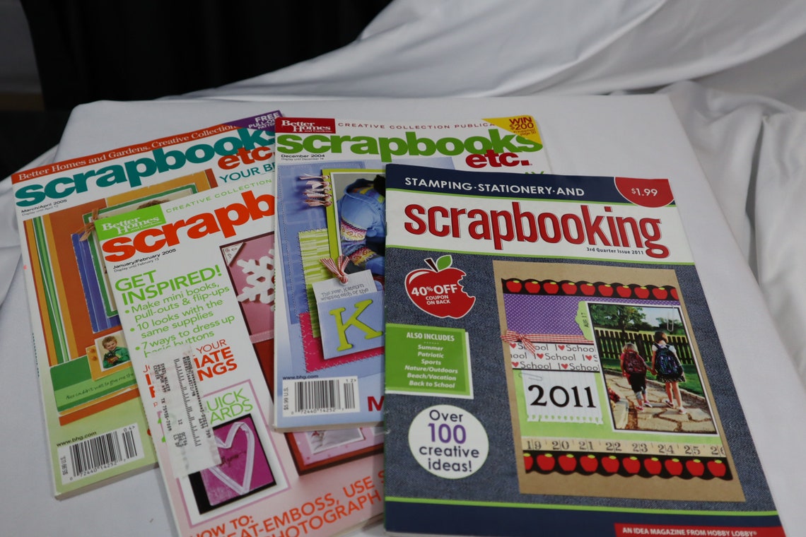 Scrapbooking Magazine Bundle Craft Magazine DIY Paper Etsy