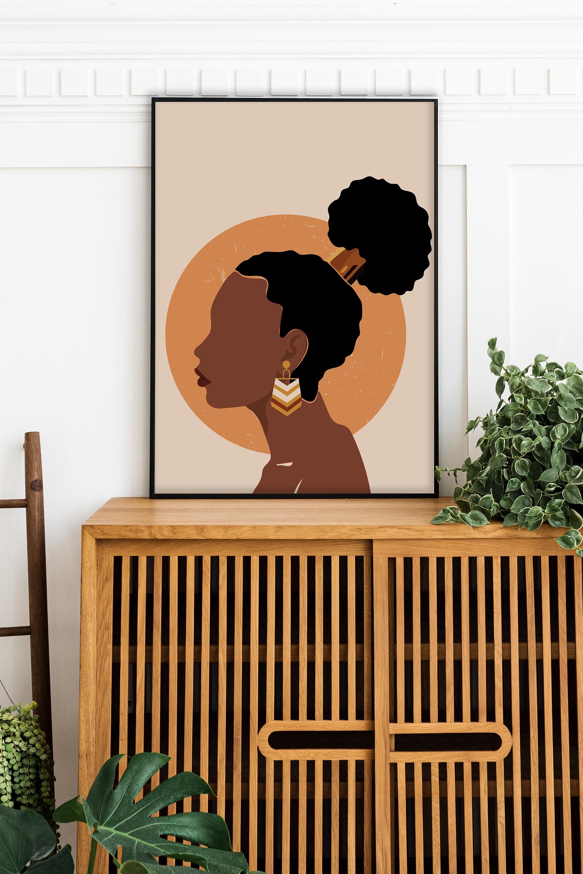 African Woman Wall Art African American Wall Art African Etsy