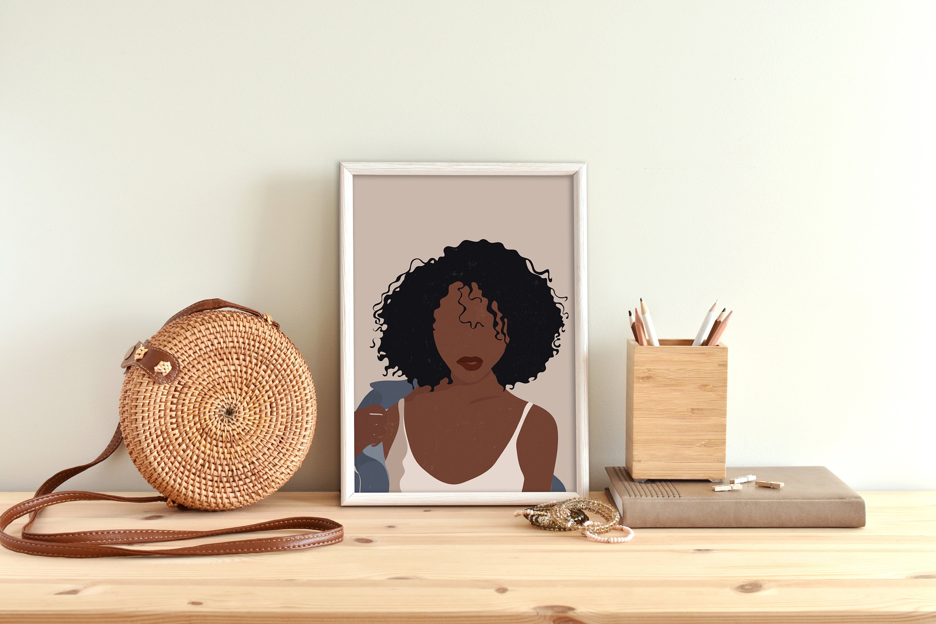 Black Woman Wall Art Black Girl Wall Art INSTANT DOWNLOAD Etsy