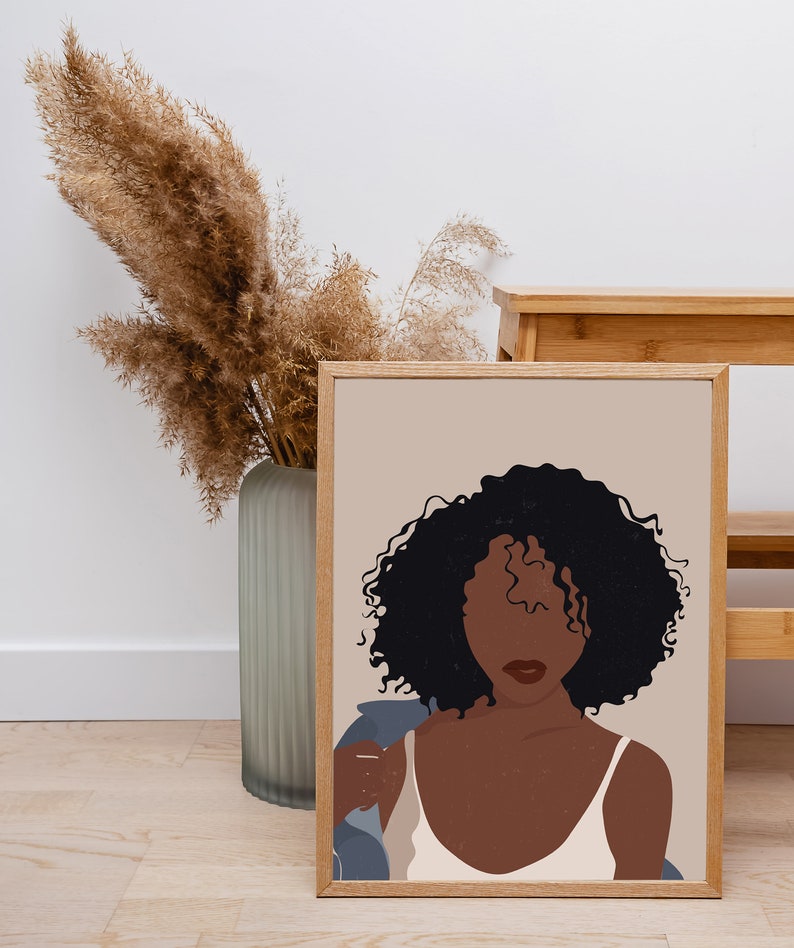 Black Woman Wall Art Black Girl Wall Art INSTANT DOWNLOAD Etsy UK